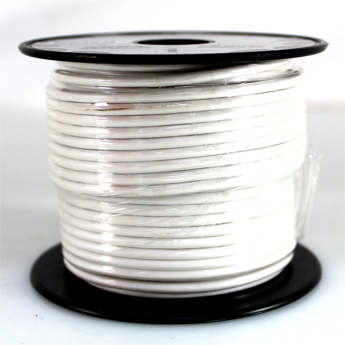 Audiopipe 14 ga 100ft CCA Stranded Primary Ground Power Remote Wire Spool White