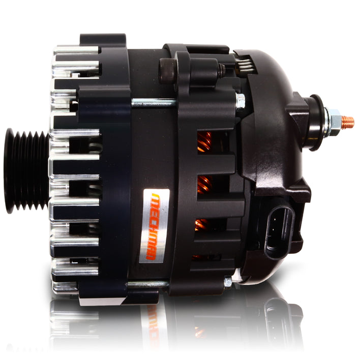 Mechman E-Series 370 Amp Black Alternator For 1996 - 2004 GM 5.7L Truck