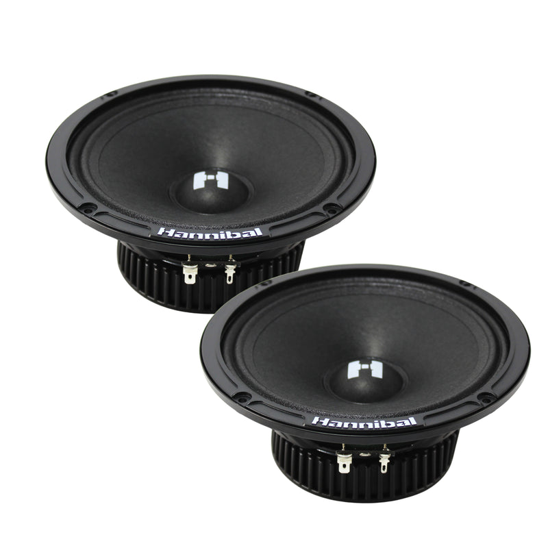 Deaf Bonce Hannibal Pair of 6.5" 4 ohm 140 Watts Max Mid Range Speakers