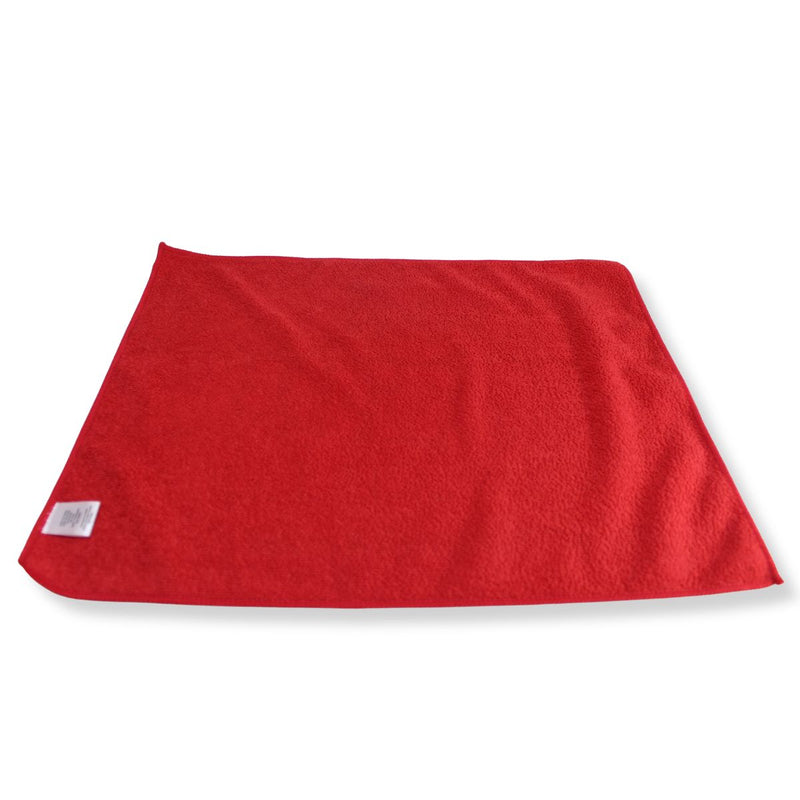 B2 Audio Microfiber Demo Towel Car Audio Window Flex Cloth Red Black