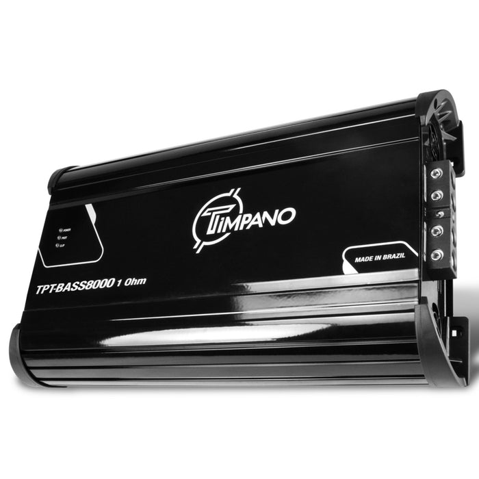 8000W 1-Ohm Monoblock Class D Car Audio Bass Amplifier Timpano TPT-BASS8000-1