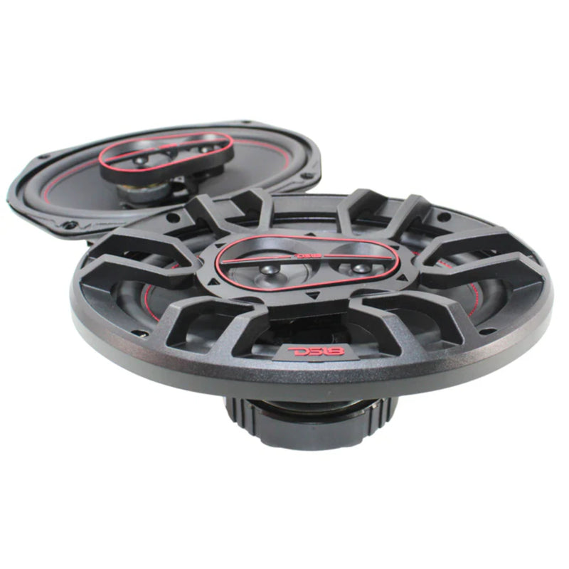 One Pair of 6.5" & One Pair of 6x9" 4-Ohm Coaxial Speakers w/Bluetooth Car Radio