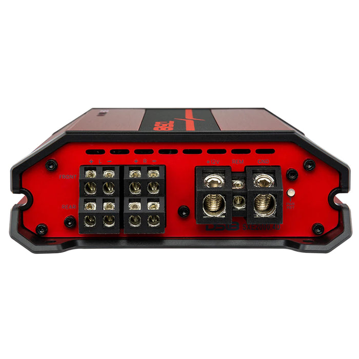 DS18 SXE Compact Amplifier 4 Ch Class D 4 Ohms 2000 Watts Red SXE-2000.4D/RD