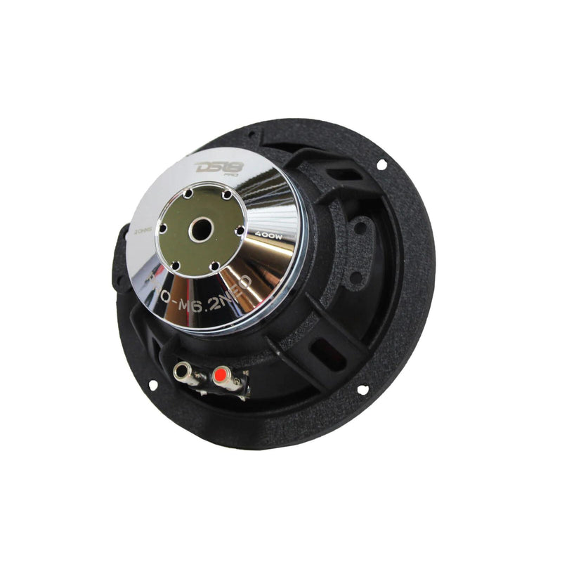 DS18 6.5" Motorcycle Midrange Speaker 2 Ohm 400W Neodymium Waterproof M6.2NEO
