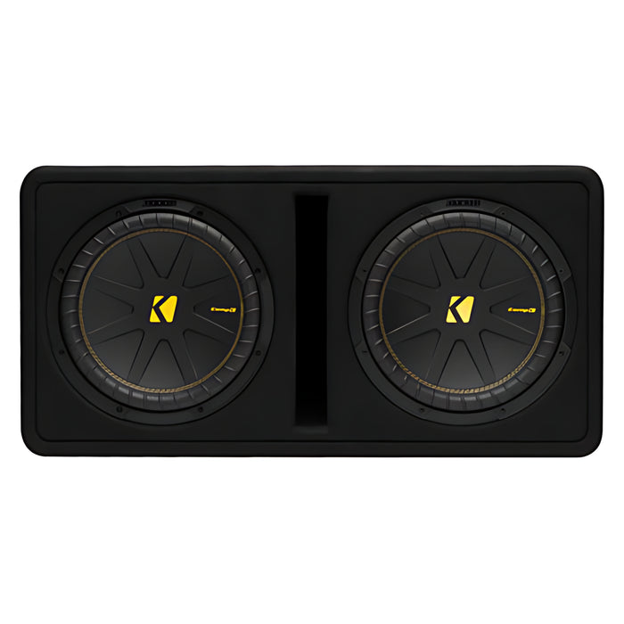 Kicker CompC Dual 12" 600W RMS 2-Ohm Subwoofer Ported Enclosure / 50DCWC122