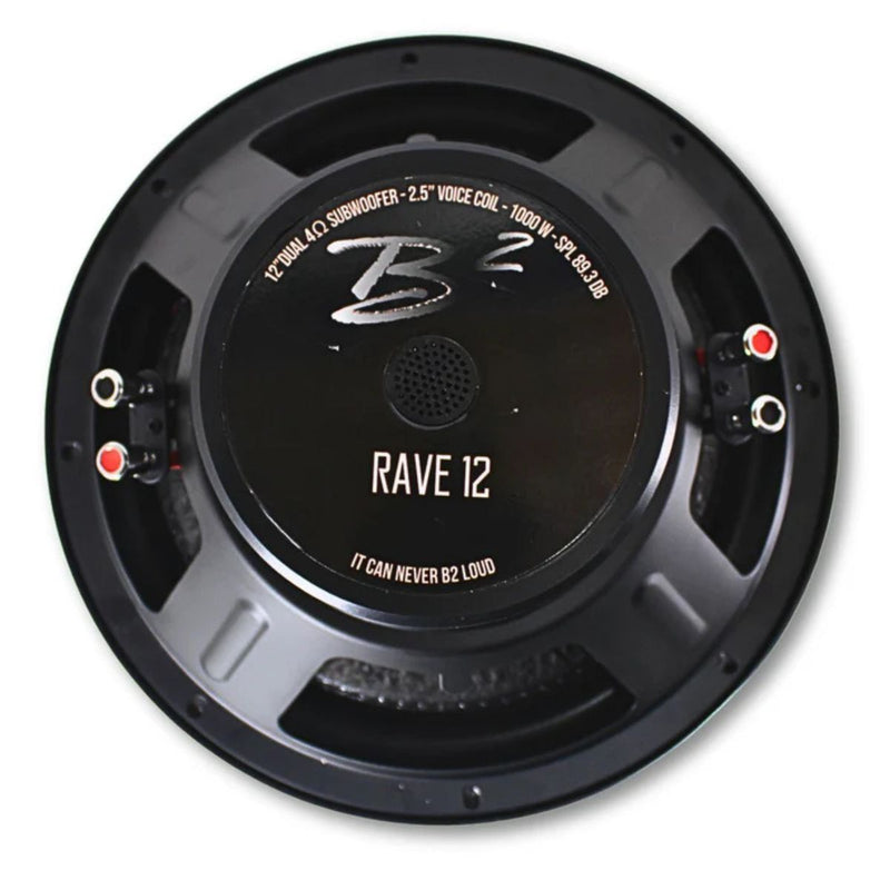 B2 Audio Subwoofer & Amplifier Combo ZERO6 w/4x RAVE 12" Subs