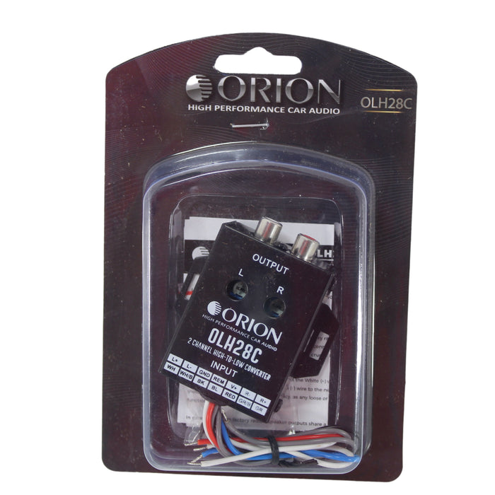 Auto Start 2 Channel High to Low RCA Level Converter w/ Built-In 12V Remote