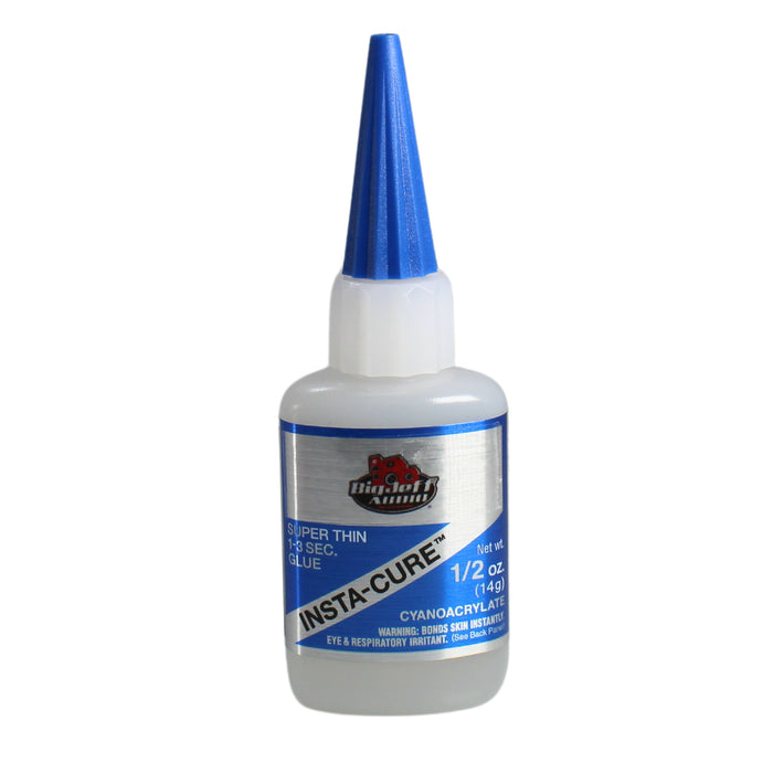 Big Jeff Audio 1/2 to 8 oz Insta-Cure CA Water-Thin, Fast-Acting Adhesive