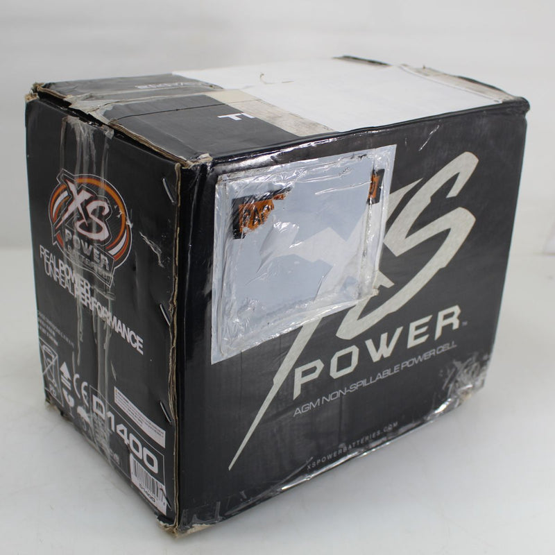 XS Power 14V AGM 2400 Max Amps 56 Ah Car Audio Battery D1400 OPEN BOX
