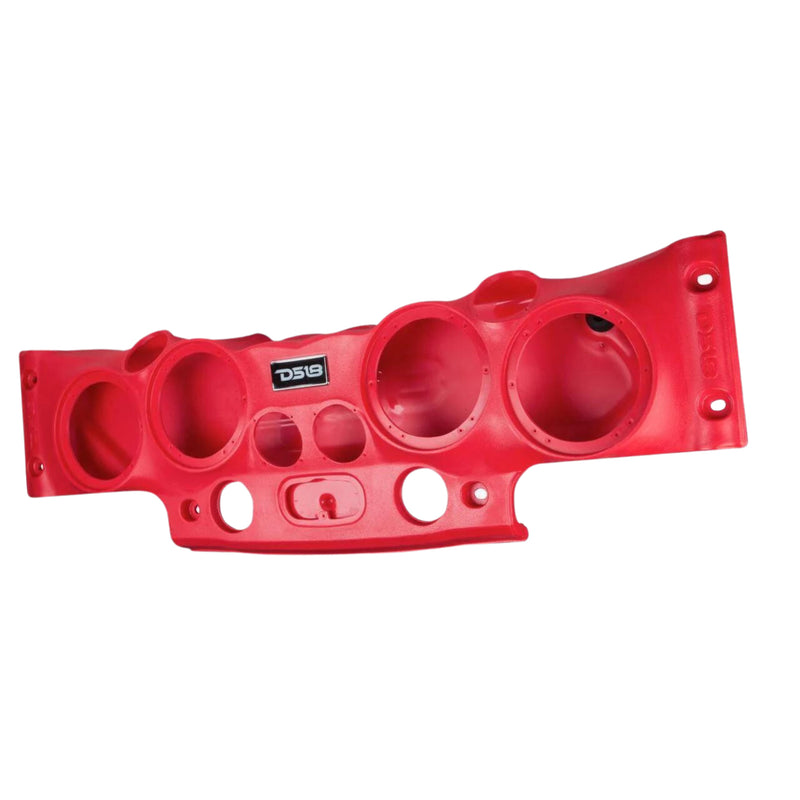 Molded Sound Bar for Jeep Wrangler Red RGB LED Car Audio JK JKU Soundbar 07-18