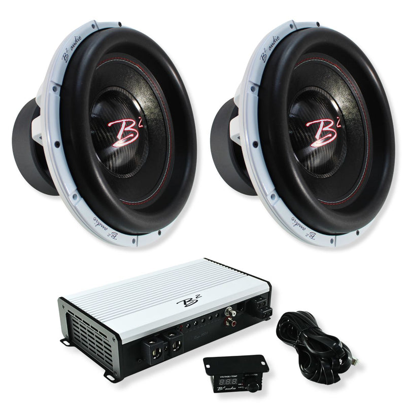 Dual RAGE V3 15" 2000W RMS D1 Subwoofers & RAGE 3500W RMS 1-Ohm Mono Amplifier