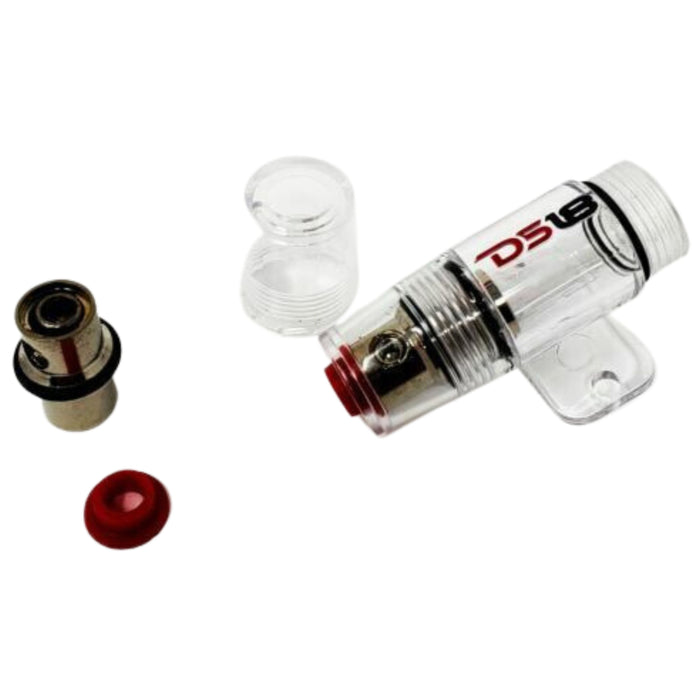 DS18 FHSAGU AGU Glass Inline Fuse Holder Car Amp Install 4 Ga or 8 Ga