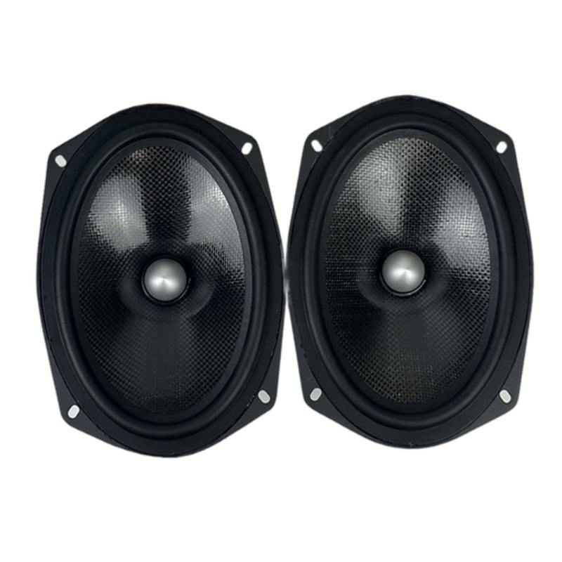 Resilient Sounds Pair of 6x9" Carbon Fiber 75 Watt RMS 4 Ohm Midrange Loudspeakers
