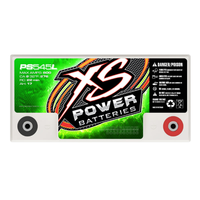 XS Power 800 AMP 12V 600W 17 Ah AGM Battery for Marine & Powersports PS545L
