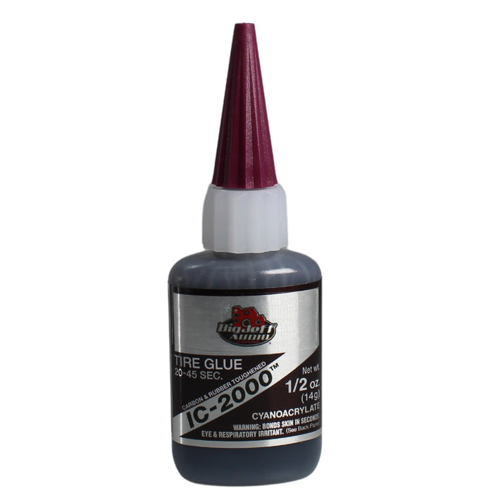 Big Jeff Audio 20-45 Sec 1/2-1 oz Rubber-Toughened CA Glue Adhesive Black