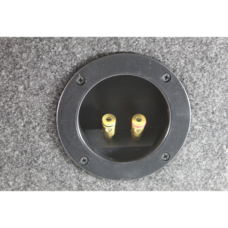 Single 15” Vented Carpeted Subwoofer Box Made with Heavy-Duty MDF Construction