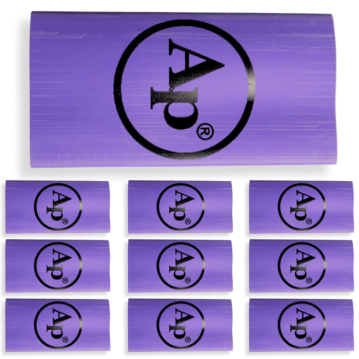 0 Gauge 3:1 Heat Shrink with Audiopipe Logo 10 Pack Purple