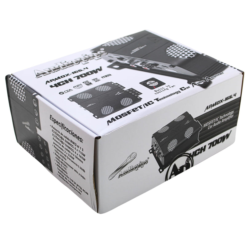 Audiopipe APMOX Mini 4-CH 660W Class-D Full Range Amplifier / APMOX-4130