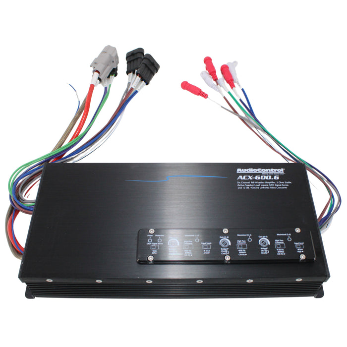 Audio Control 6-Ch 600W 2-Ohm Class-D Full Range All Weather IPX6 ACX-600.6