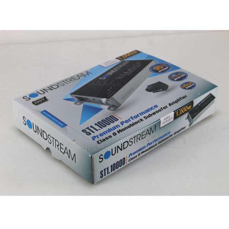 Monoblock 1000 Watt 2-Ohm Micro Compact Car Audio Amplifier Soundstream OPEN BOX