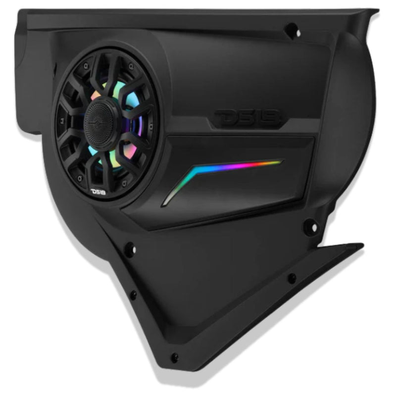 Can-Am Maverick X3 Front Door LED Speaker Panel loaded w/ 6.5" NXL-IQ6/BK Pair