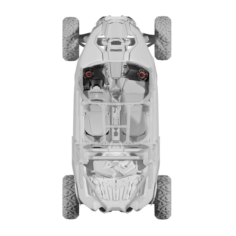 DS18 CAN-AM Maverick X3 6.5” Dashboard Panels Loaded With NXL-IQ6/BK Speakers