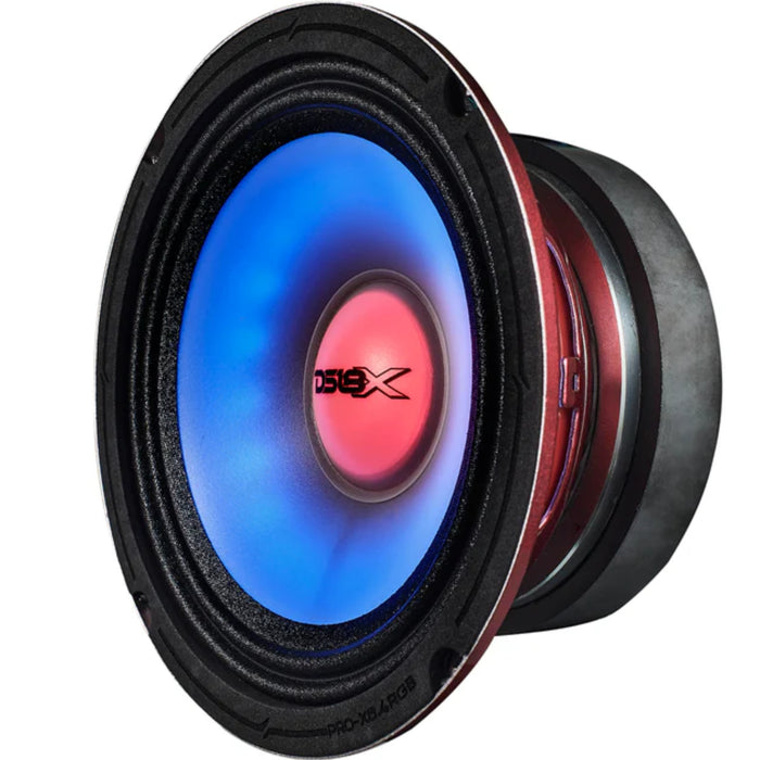 DS18 6.5" Mid-Range Loudspeaker Dual RGB LED For Cone & Dust cap 250 Watt 4-Ohm