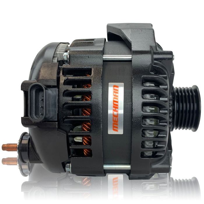 Mechman E-Series 250 Amp Black Finish Alternator For 96 - 04 GM Truck 8206250B