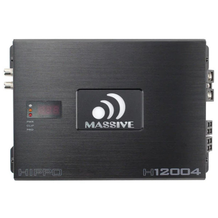 Massive Audio 200 Watts RMS 4-Ohm 4 Channel Full Range Class D Amplifier H12004