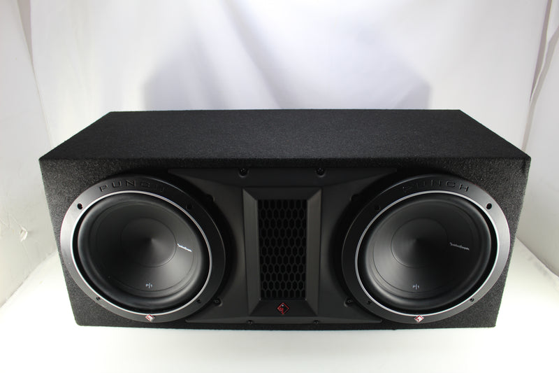 Rockford Fosgate Punch Enclosure with two 10" Punch P1 Subwoofers OPEN BOX
