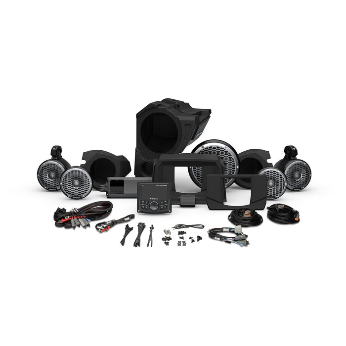 Rockford Audio Kit for Select Polaris RZR-Radio, 4 Speakers, Amp & 10" Subwoofer