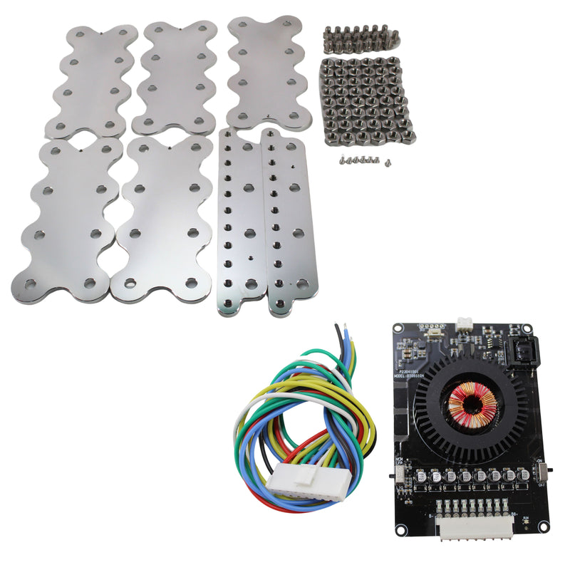 Quad Bank / 24 Yinlong LTO Cell Lug Bus Bars w/ BMS 5S-8S 10A Balancer