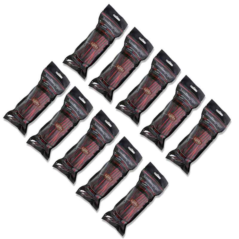 Audiopipe Frosted RCA Cables w/Gold-Plated RCA Connectors (10 Pack) 1.5-25 Feet