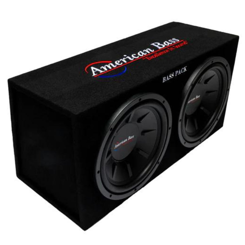 American Bass 12" 1200 Watt Max Subwoofer & Amplifier Bass Pack With 40Hz-400Hz