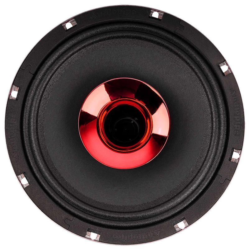 Audiopipe 8" 200W RMS 4 Ohm Red Eye Candy Compression Horn Midrange Coax Speaker