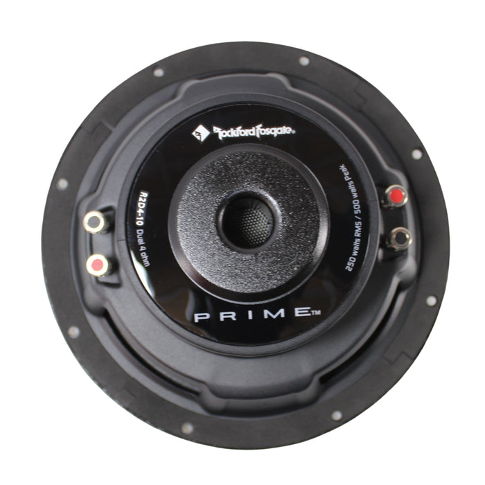 Rockford Fosgate Prime Series 10" 4 Ohm Dual VC Subwoofer 500W Peak RF-R2D4-10