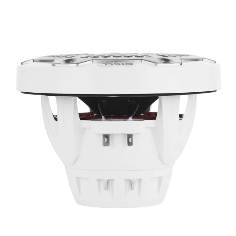 DS18 6.5" 250W RMS 4-Ohm Marine 2-Way Hybrid Speaker Pair w/ RGB LED NXL-6MD-WH