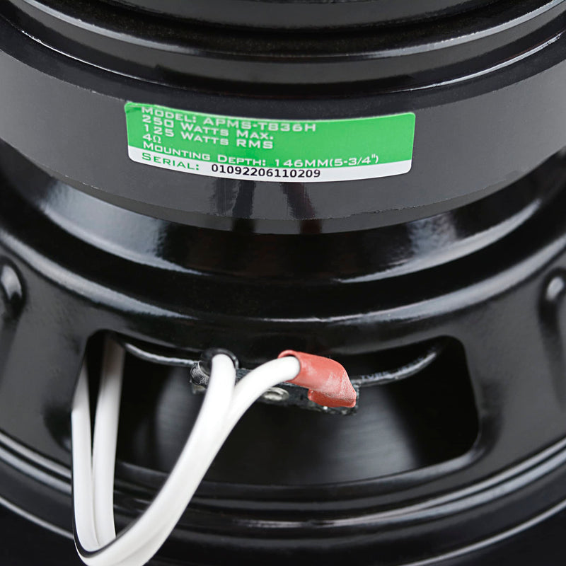 Audiopipe Marine Audio 8" 125W RMS 4 Ohm Compression Driver Speaker APMS-T836H