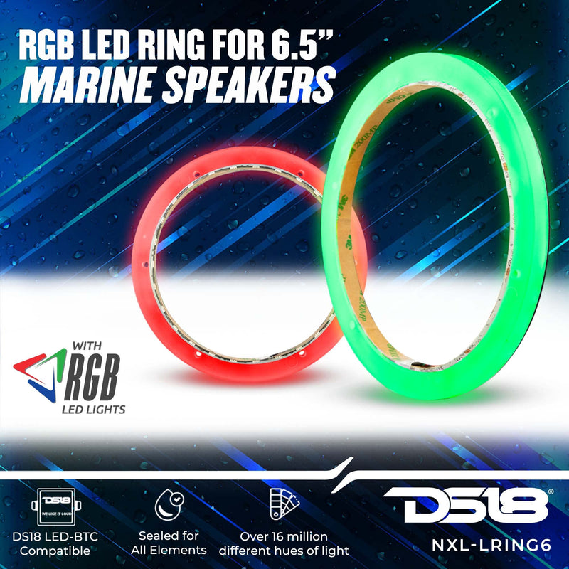 DS18 NXL-LRING6 RGB LED Waterproof Mounting Ring for 6.5" Speakers