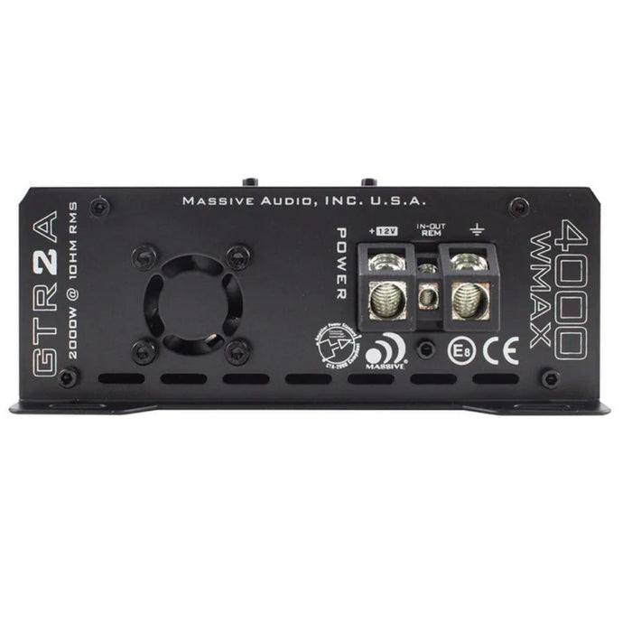 2030 Watt RMS 1 Ohm Mono Block GT Full Range Amplifier With Bass Remote GTR2A