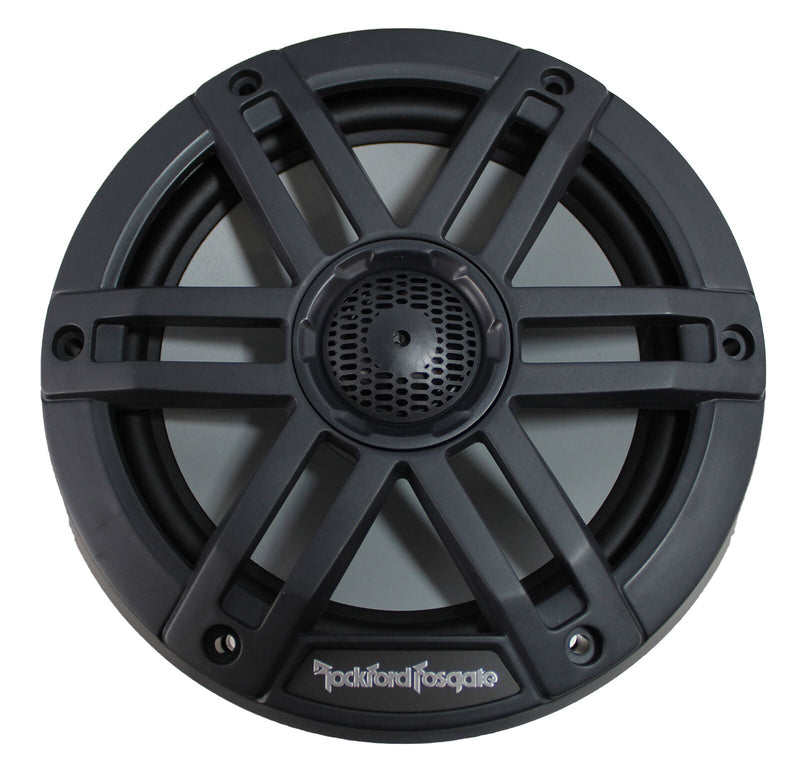 Pair of Rockford Fosgate 6.5" Black 600W 4 Ohm Color Optix Marine 2 Way M1-65B