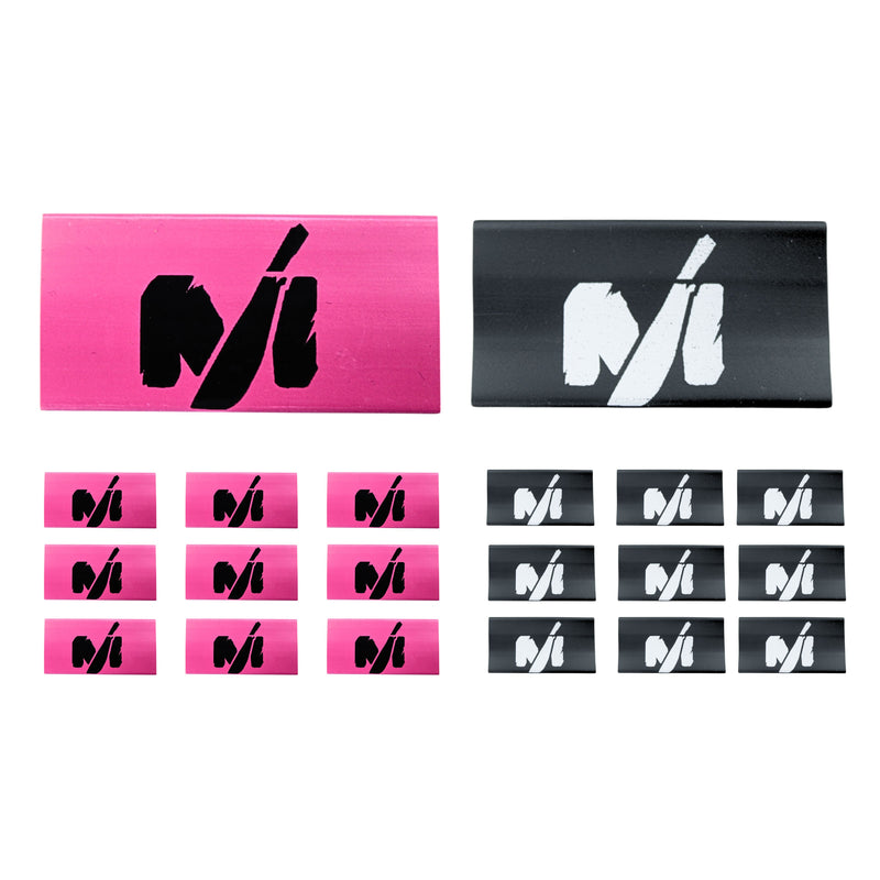 0 Gauge 3:1 Heat Shrink with Deaf Bonce / Avatar Logo Black/Red 20 Pack