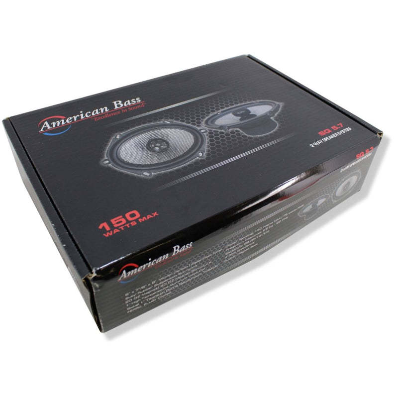 American Bass 5x7" 75 Watt RMS 4Ohm Coaxial Speaker w/ Neo Swivel Tweeter SQ 5.7