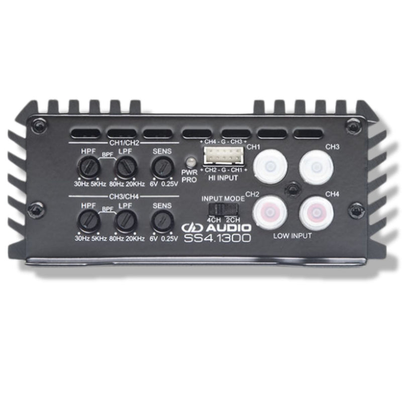 1300W 4-Channel 2-Ohm Class-D Full Range Amplifier DD Audio SS Series / SS4.1300