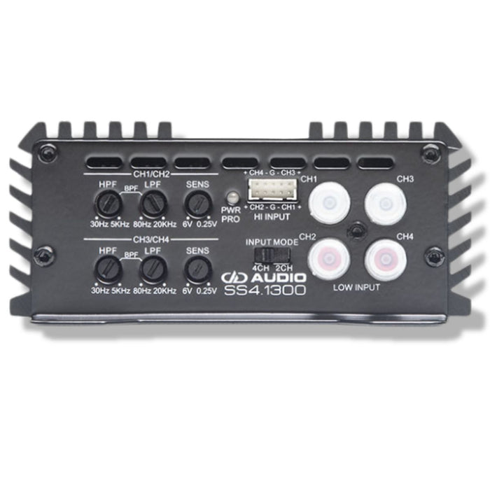 1300W 4-Channel 2-Ohm Class-D Full Range Amplifier DD Audio SS Series / SS4.1300