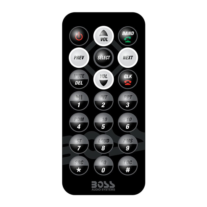 BOSS Single Din Receiver with Bluetooth, AUX, CD, MP3, USB, AM/FM, WMA, & Remote