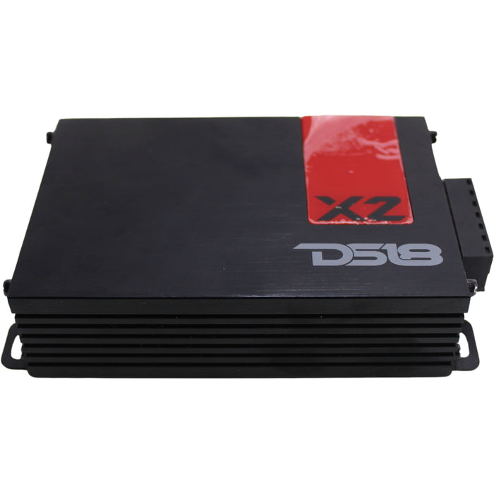 DS18 2 Channel 1140W Peak Power Ultra Compact Class D Amplifier X2 OPEN BOX 8610