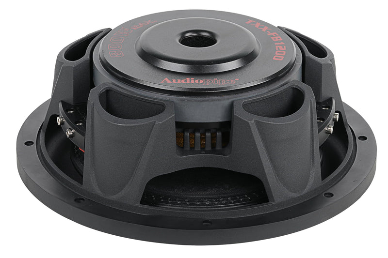 Audiopipe 12" 800W Max Dual Voice Coil 4-Ohm Shallow Mount Subwoofer TXX-FB1200