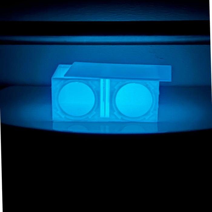 Glow in the Dark Dual Ported 3D-Printed Enclosure for B2 Audio Rampage RC2