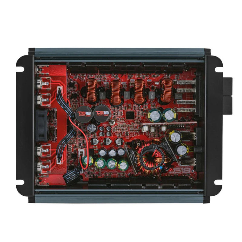 DS18 FRP1200W RMS Compact 4-Channel Full-Range Class-D Amplifier FRP-1.2K4 Grey